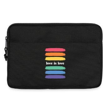 LGBT Pride Month - Love is Love - Laptop bag 13" - black - Front