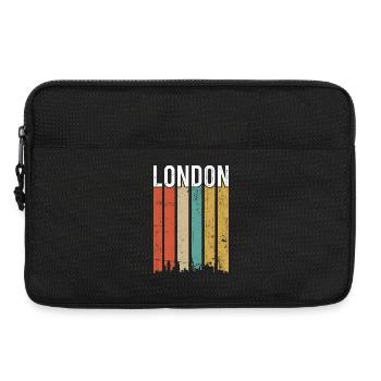 London Skyline Stripes - Laptop bag 13" - black - Front