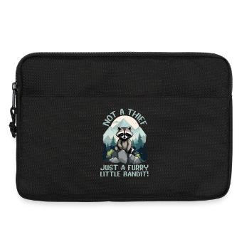 Not a thief, just a furry little bandit, Raccoon - Laptop bag 13" - black - Front