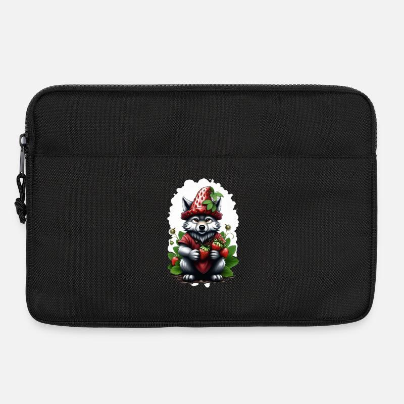 Wolf Erdbeere 2 - Laptoptasche 13" - Schwarz