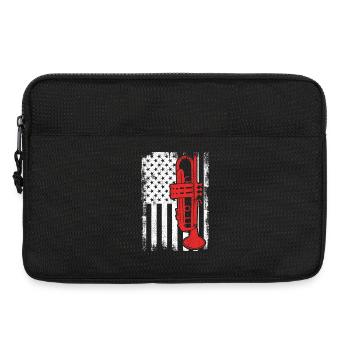 Drapeau Trumpet USA - Sacoche pour ordinateur portable 13 pouces - noir - Devant