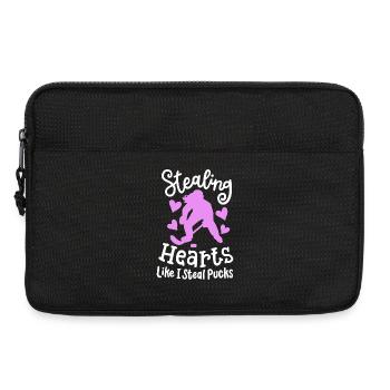 Eishockey Eishockeyspielerin Valentinstag - Laptoptasche 13" - Schwarz - Vorne