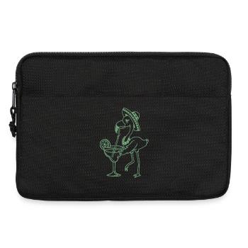 Flamingo trinkt Margarita Cinco de Mayo - Laptoptasche 13" - Schwarz - Vorne