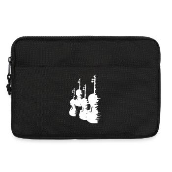 Violinen Zeichnung - Laptoptasche 13" - Schwarz - Vorne