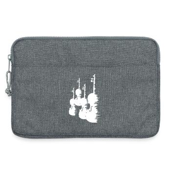 Violinen Zeichnung - Laptoptasche 13" - Grau meliert - Vorne