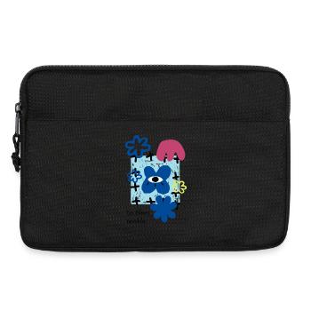 Les Fleurs terribles | maximalistischer Retro-Blumenspaß - Laptoptasche 13" - Schwarz - Vorne
