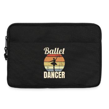Vintage Ballet Dancer - Laptop bag 13" - black - Front