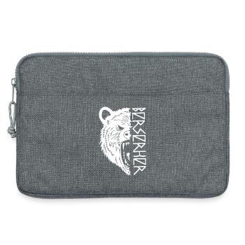 Polar Bear Warrior - Laptop bag 13" - heather grey - Front