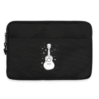 Ukulele Illustration - Laptoptasche 13" - Schwarz - Vorne