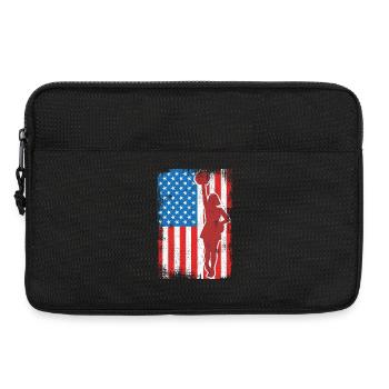 USA Patriotic Cheerleader - Laptop bag 13" - black - Front