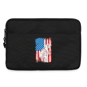 4 juillet USA Breakdance - Sacoche pour ordinateur portable 13 pouces - noir - Devant