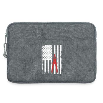 Architecture USA Flag - Laptop bag 13" - heather grey - Front