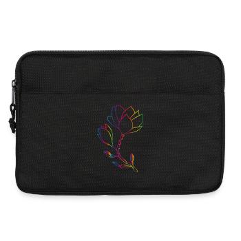 Colorful Magnolia Line Drawing Modern - Laptop bag 13" - black - Front