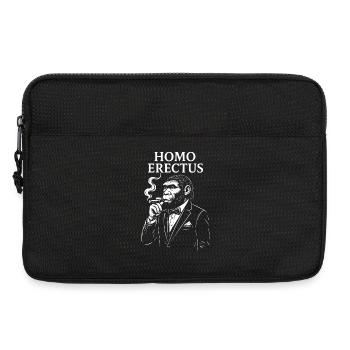 Élégante Maison Erectus fumer un cigare - Sacoche pour ordinateur portable 13 pouces - noir - Devant