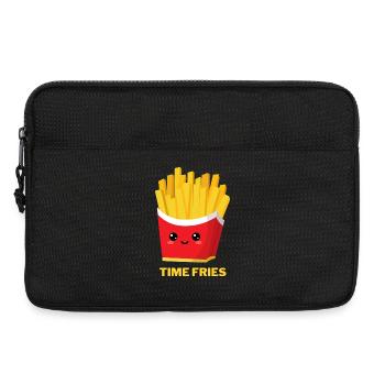 Zeit Pommes frites - Laptoptasche 13" - Schwarz - Vorne