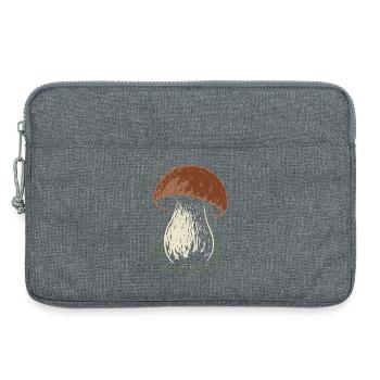 Steinpilz Pilzsammler - Pilze - Spruch - Laptoptasche 13" - Grau meliert - Vorne