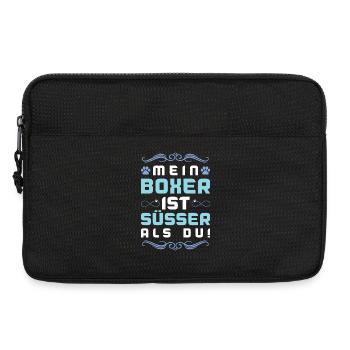 Dicton de chien boxer - Sacoche pour ordinateur portable 13 pouces - noir - Devant