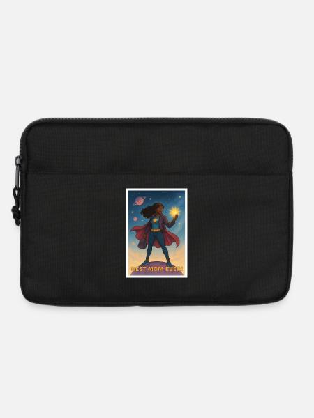 Best Mom Ever Superhero Poster - Laptop bag 13" - black