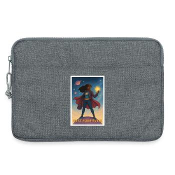 Affiche de la meilleure maman de super-héros de tous les temps - Sacoche pour ordinateur portable 13 pouces - gris chiné - Devant