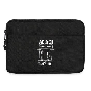 Kaffeesüchtig - Laptoptasche 13" - Schwarz - Vorne