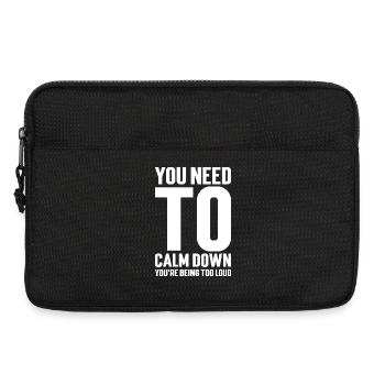 Motivating Message of Serenity - Laptop bag 13" - black - Front