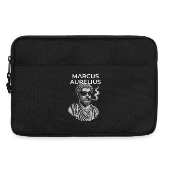 Marc-Aurèle Portrait de philosophe classique - Sacoche pour ordinateur portable 13 pouces - noir - Devant