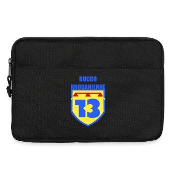 Coat of arms 13 Bucco Rhodanienne - Laptop bag 13" - black - Front