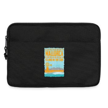 Mallorca Insel im Sonnenschein - Laptoptasche 13" - Schwarz - Vorne