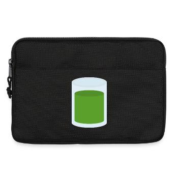 Green Juice in Glass - Laptop bag 13" - black - Front