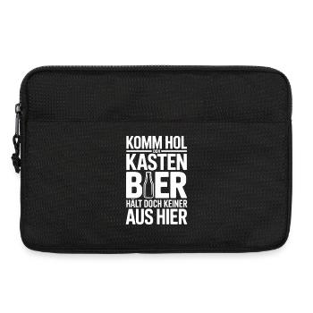  Komm Hol Den Kasten Bier Hält Doch Keiner Aus - Laptoptasche 13" - Schwarz - Vorne