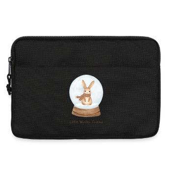 Snow Globe Bunny – Little Winter Friend - Laptoptasche 13" - Schwarz - Vorne