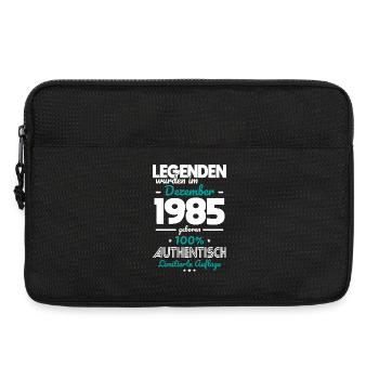 40th Birthday - Legends were made in December 1985 - Laptop bag 13" - black - Front