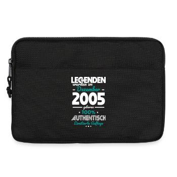 20e anniversaire - Les légendes ont été faites en décembre 2005 - Sacoche pour ordinateur portable 13 pouces - noir - Devant