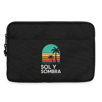Ground and Shade Sunset Palm - Laptop bag 13" - black - Front