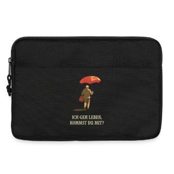Je vais vivre, veux-tu venir avec moi ? - Sacoche pour ordinateur portable 13 pouces - noir - Devant