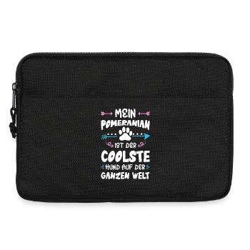 Dicton de chien poméranien - Sacoche pour ordinateur portable 13 pouces - noir - Devant