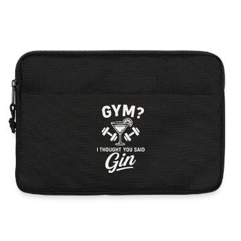 Gym or gin ? - Laptop bag 13" - black - Front