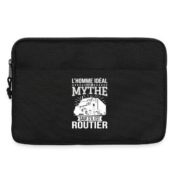 The ideal man, a myth unless he is a truck driver - Laptop bag 13" - black - Front