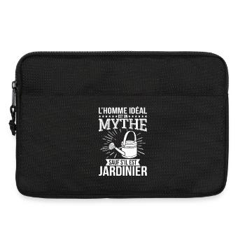 The ideal man, a myth unless he is a gardener - Laptop bag 13" - black - Front