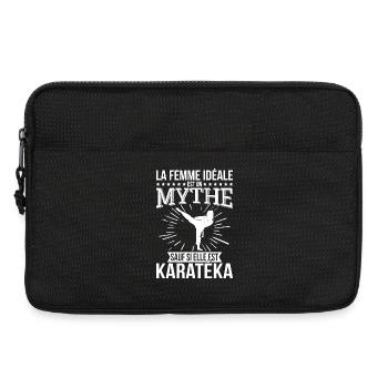The ideal woman, a myth unless she is a karateka - Laptop bag 13" - black - Front