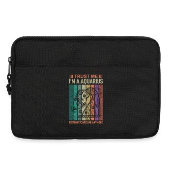 Signe du zodiaque Verseau - Sacoche pour ordinateur portable 13 pouces - noir - Devant