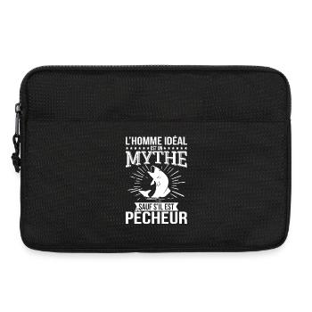 The ideal man a myth unless he is a fisherman - Laptop bag 13" - black - Front