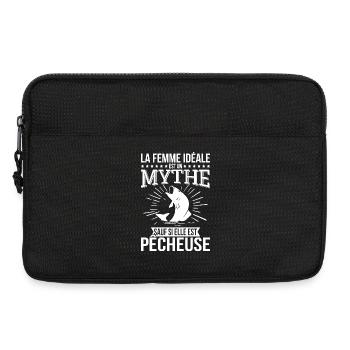 Die ideale Frau, ein Mythos, es sei denn, sie ist Fischerin - Laptoptasche 13" - Schwarz - Vorne