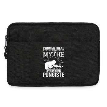 The ideal man, a myth unless he is a table tennis player - Laptop bag 13" - black - Front