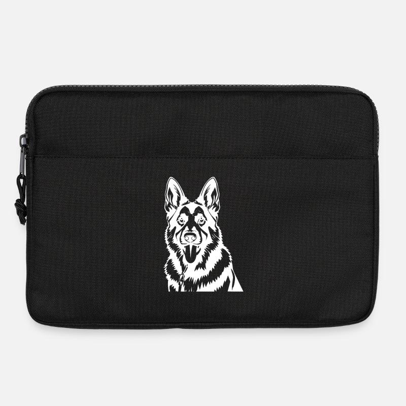 Schäferhund Hunde T-shirt Geschenk - Laptoptasche 13" - Schwarz