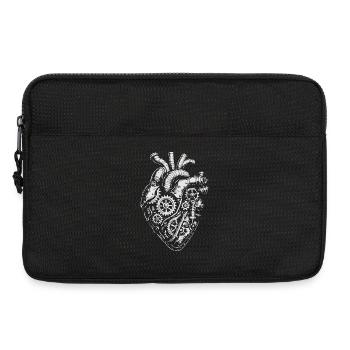 Steampunk Coeur Engrenage - Sacoche pour ordinateur portable 13 pouces - noir - Devant
