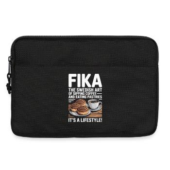 Fika: Schwedischer Kaffee- und Gebäck-Lifestyle - Laptoptasche 13" - Schwarz - Vorne