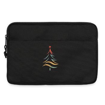Colorful Christmas Tree Brush Strokes - Laptop bag 13" - black - Front