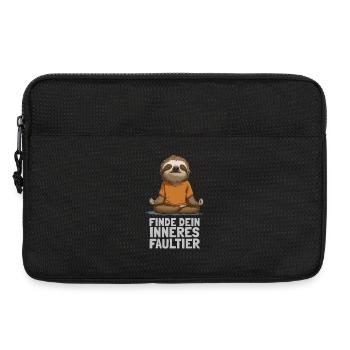 Trouvez votre paresseux intérieur - Yoga Sloth Motif - Sacoche pour ordinateur portable 13 pouces - noir - Devant