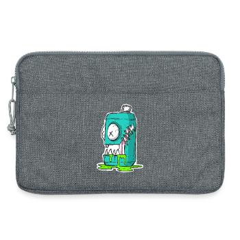 Monster Dose Cartoon Comic - Laptoptasche 13" - Grau meliert - Vorne